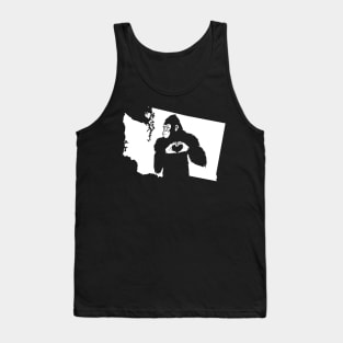 Bigfoot Washington State Map Tank Top